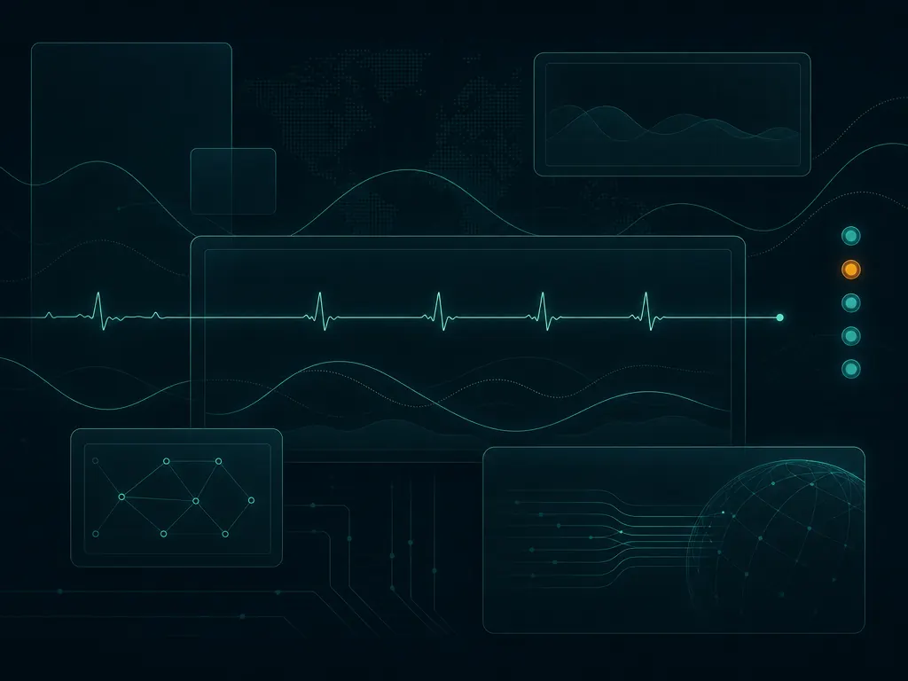 Abstract monitoring illustration