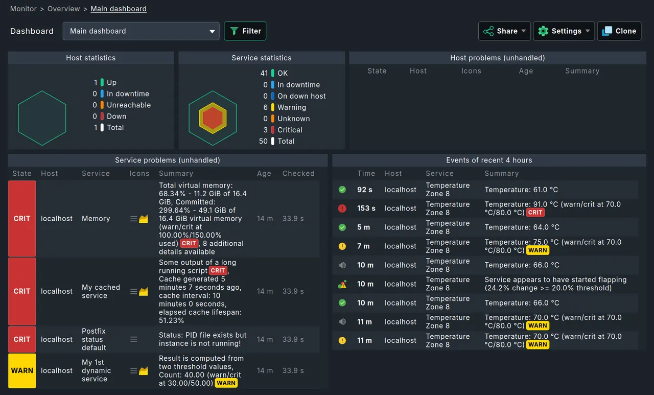 Checkmk interface screenshot